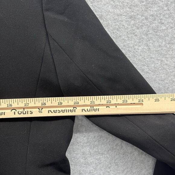 J Crew Blazer Womens 12 Black Broadway Jacket Minimalist Preppy Career NWT - Picture 5 of 9